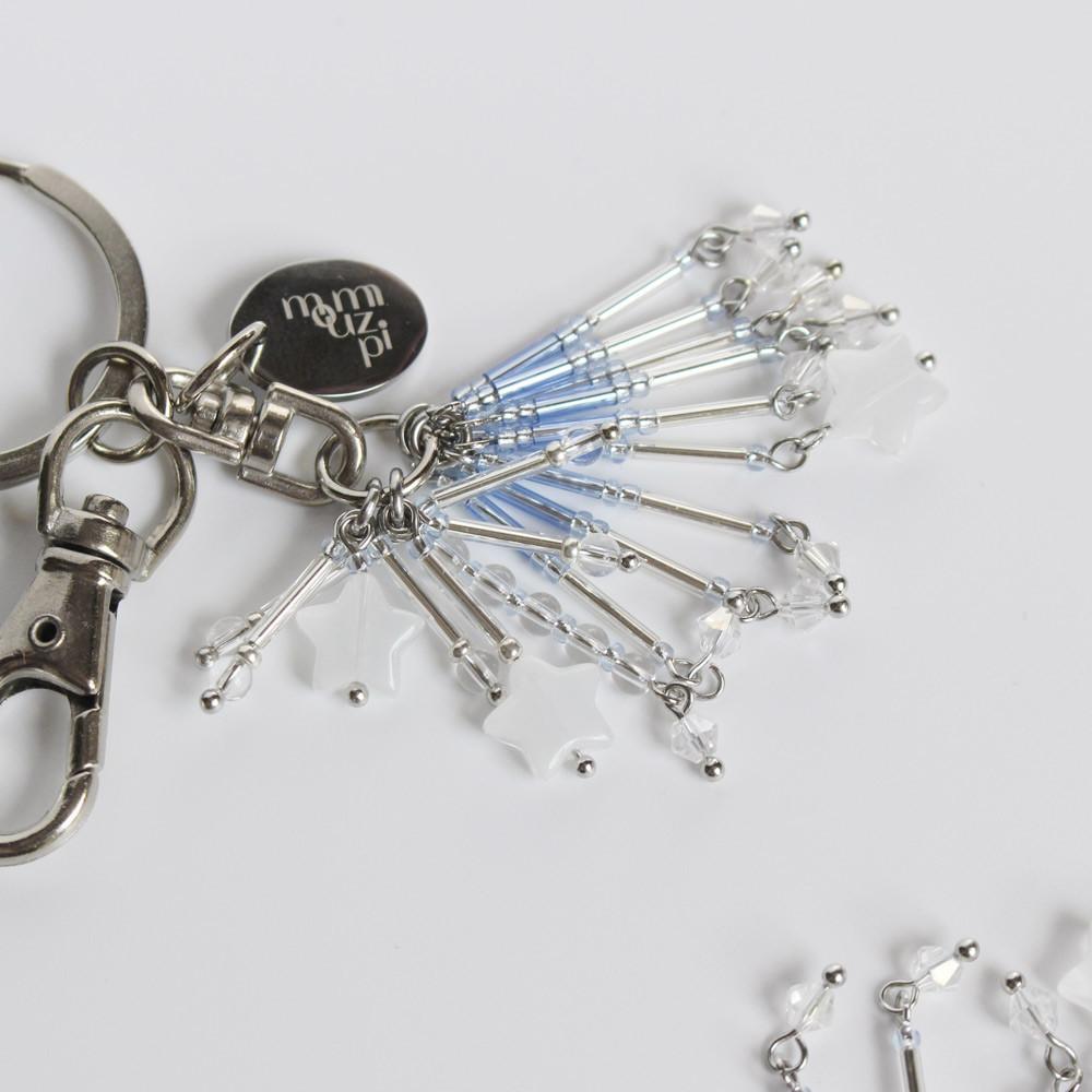 비즈키링 별 슈팅스타 별똥별 키링 키홀더 열쇠고리