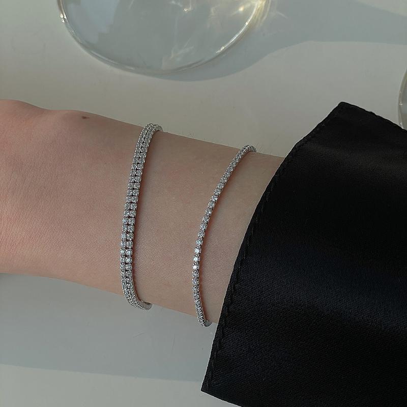 큐빅 샤인 테니스 브레이슬릿(3size)