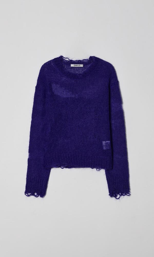 KIDMOHAIR DISTRESSED KNIT (ULTRA MARINE)