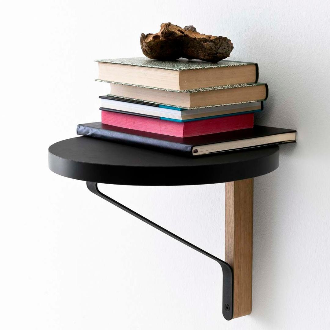 [ARTEK] Reb007 Kaari Wall Shelf Round Black/Oak (28503212)