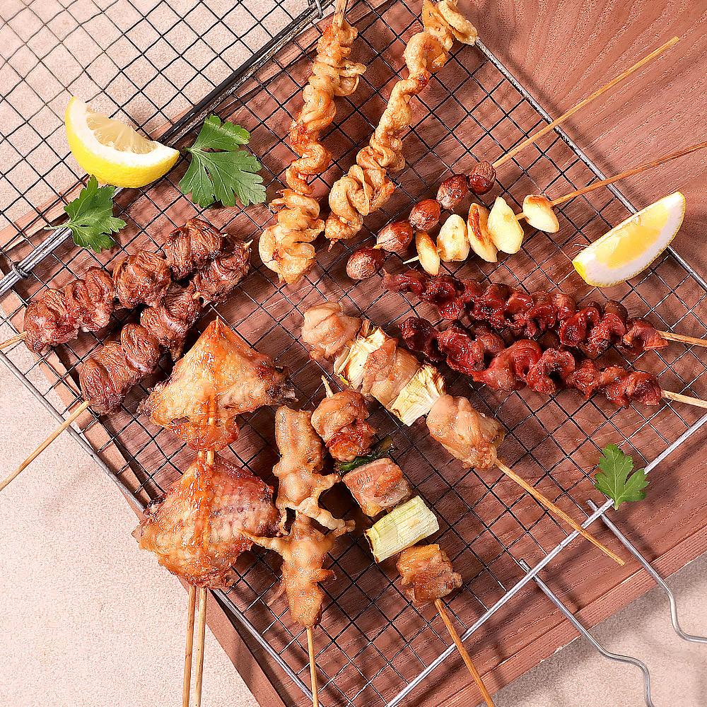 닭꼬치 수제 모듬 염통 순살 파닭 양꼬치 캠핑음식 삼겹꼬치 구이 [원산지:상세설명에 표시]