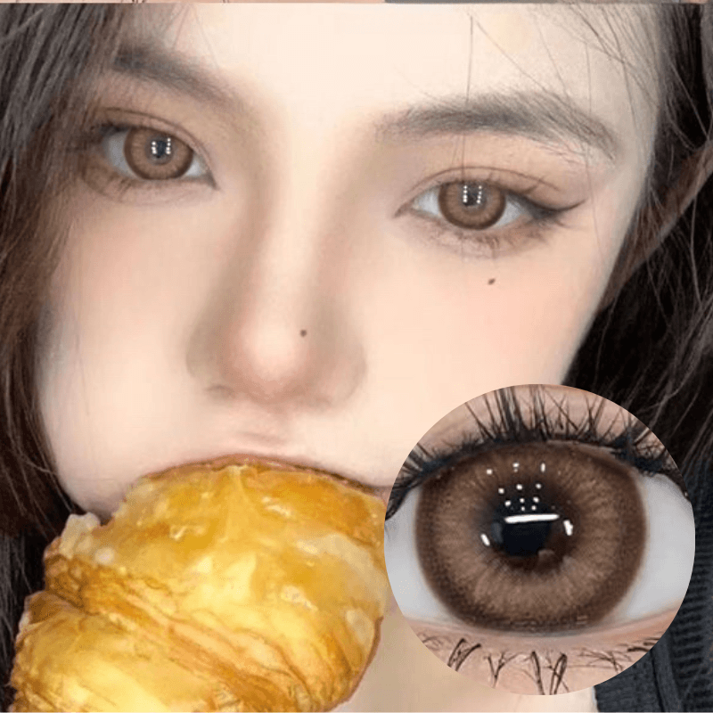 Bangkok Amber Brown Contact Lenses(12 months wear)