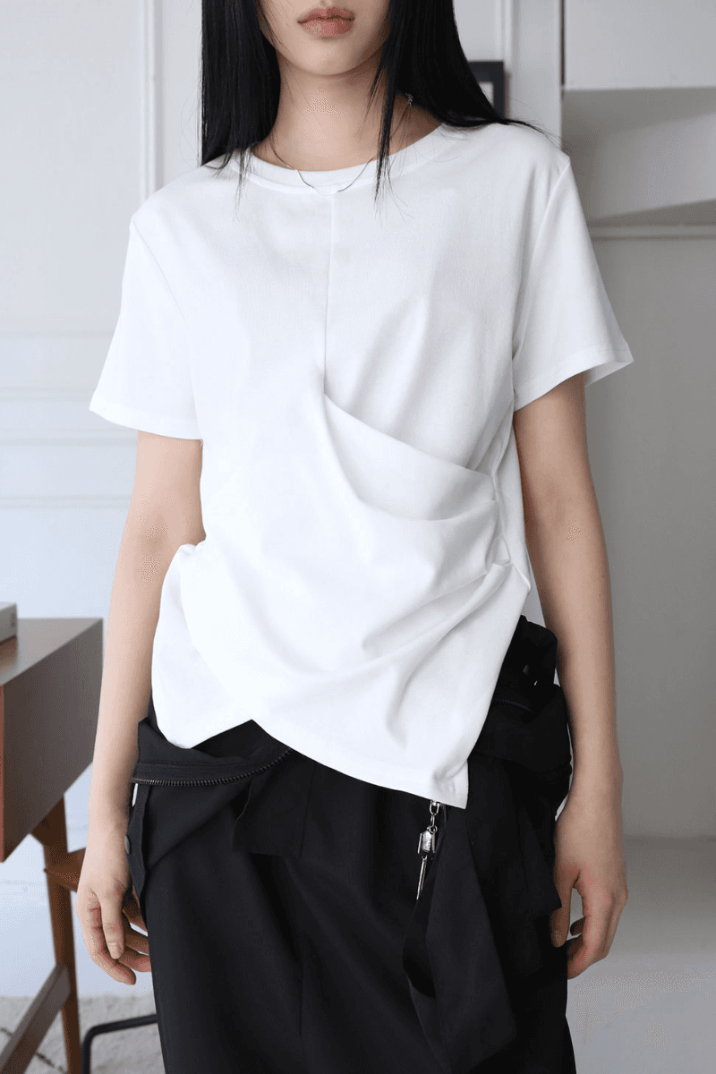 소프트 핀턱랩 티셔츠 (2c)