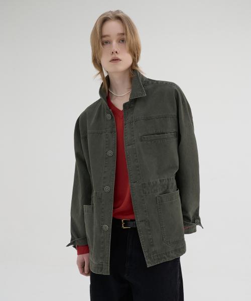 faded chore jacket (khaki)