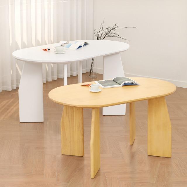 바네스데코 비하인 주방 4인용 고무나무 원목 식탁 테이블 1400