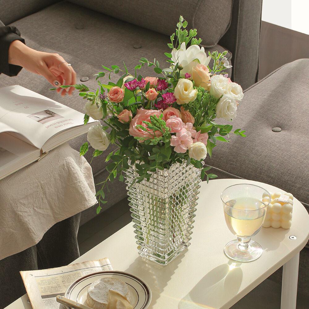 엠보 사각 화병 2size