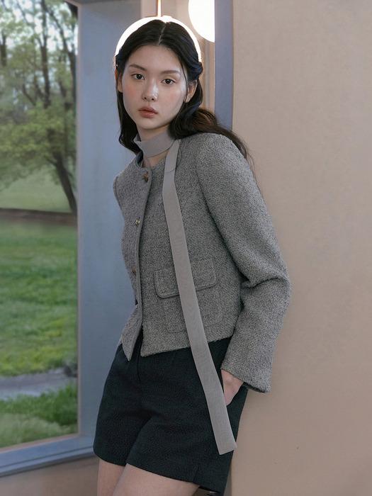 잇미샤 쉬폰 타이 트위드 자켓 ITQ2ZJK700