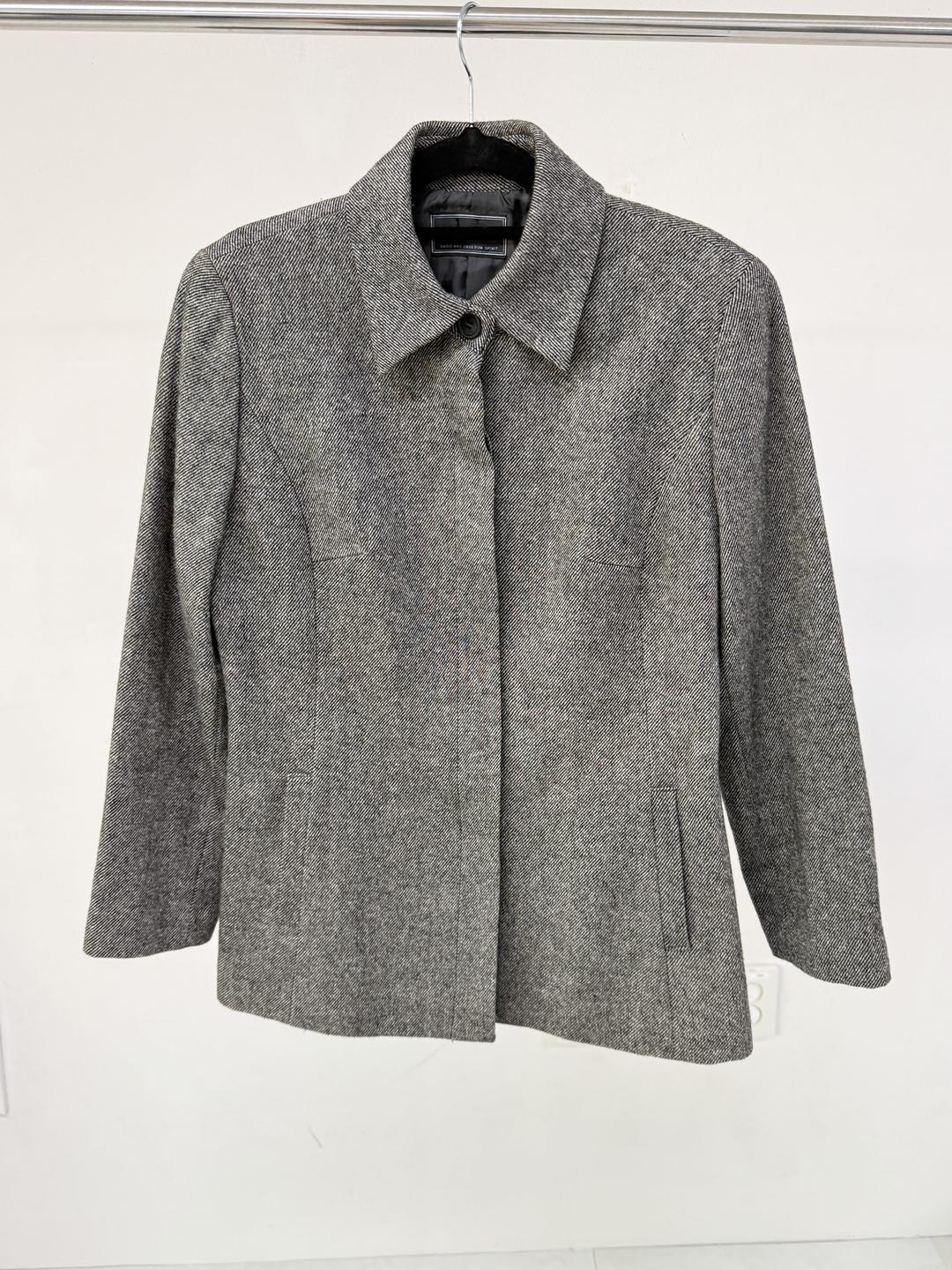 976. Gray Wool Collar Jacket
