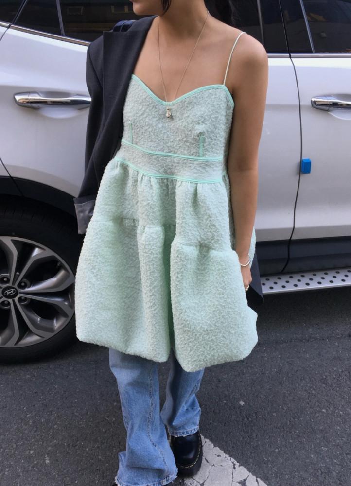 (당일) 프리미엄 아웃핏 반센 원피스 셔링 나시 원피스