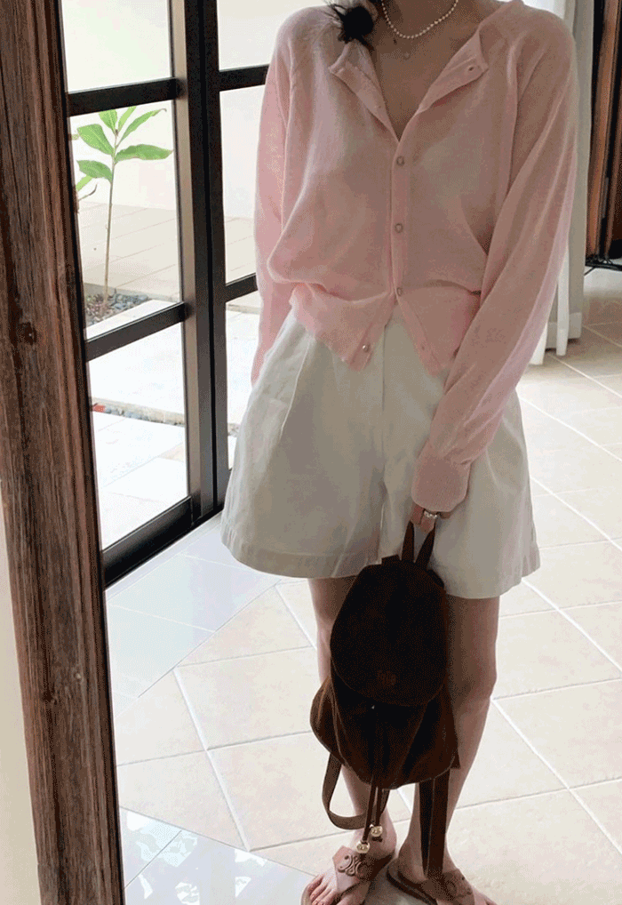 little linen cardigan