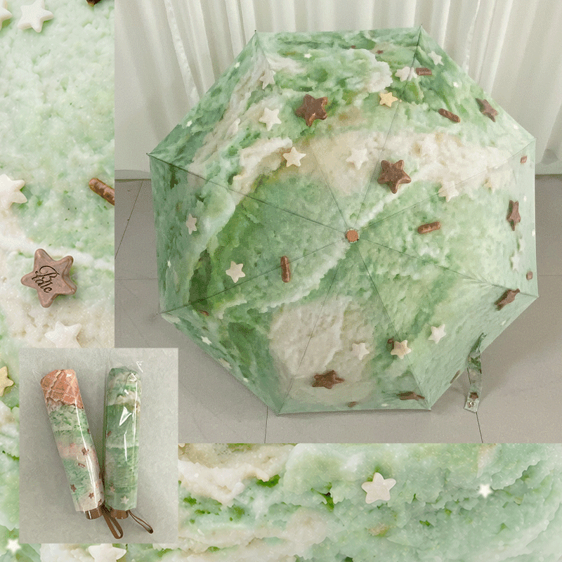 민트초코 단우산 *UV 코팅 우양산