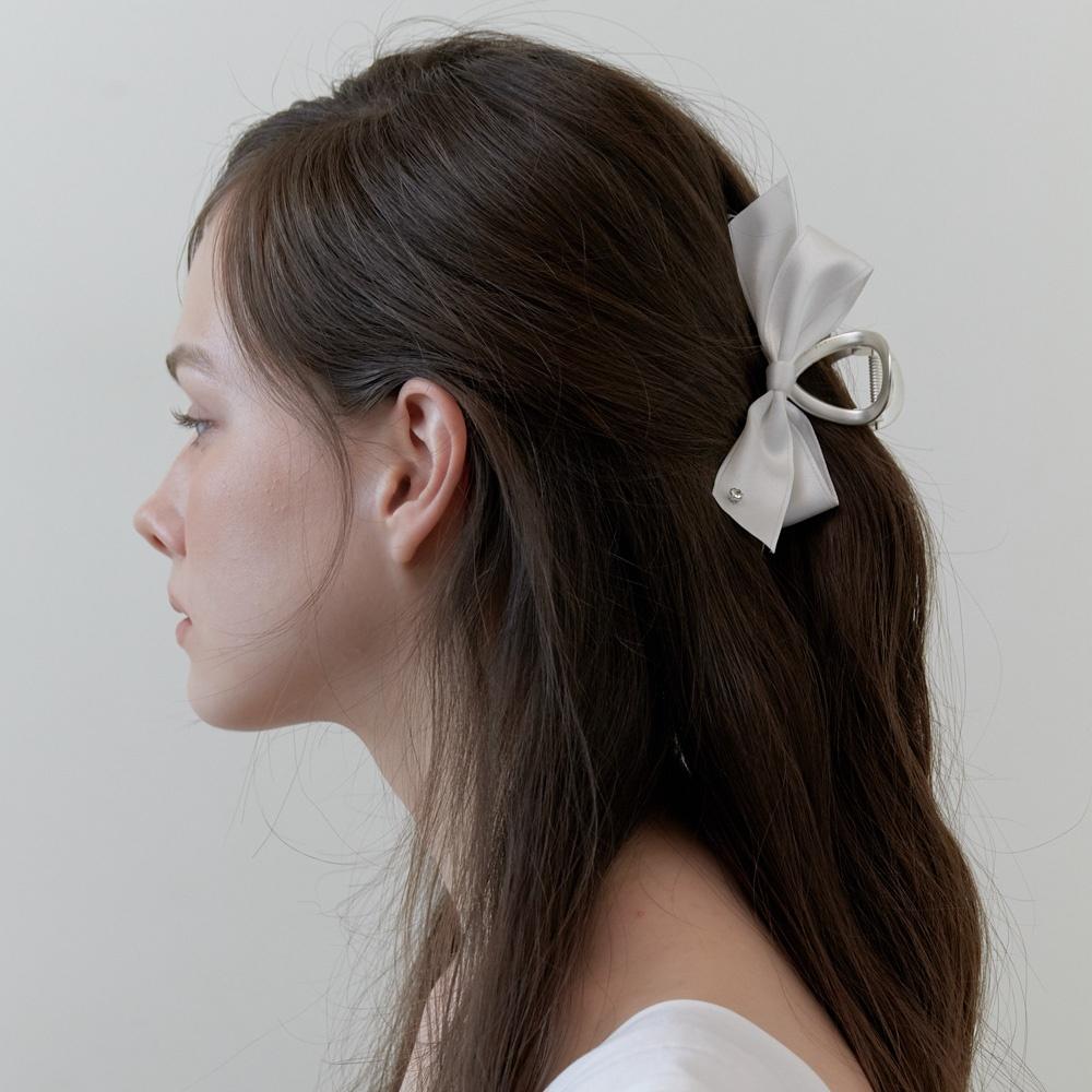 [29CM 단독 4color] cubic point ribbon silver claw