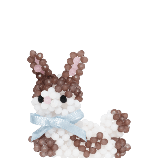 Heart Rabbit Key Ring (Brown)