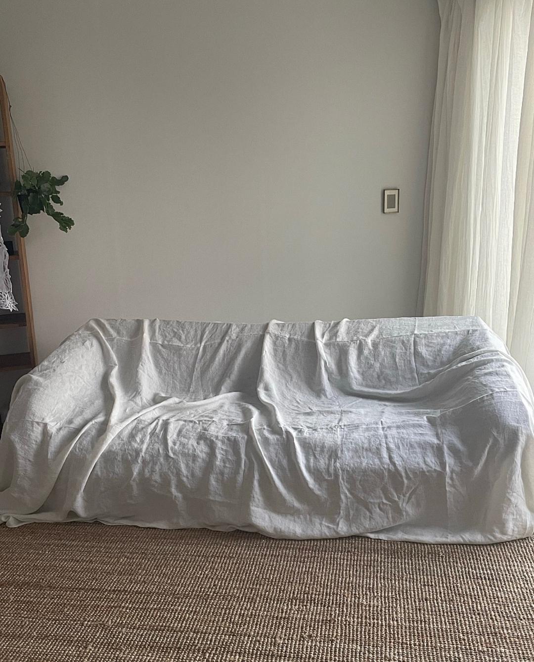 Reve linen sofa cover