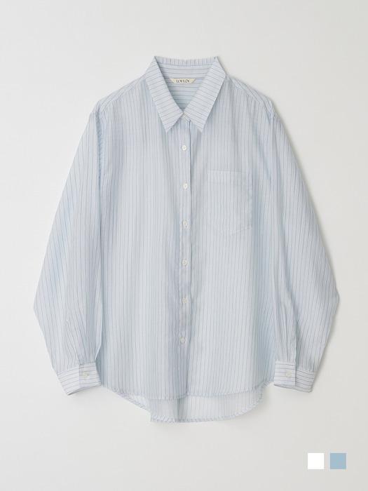 [W컨셉 단독][5th reorder] AIRY STRIPE SHIRT_2color