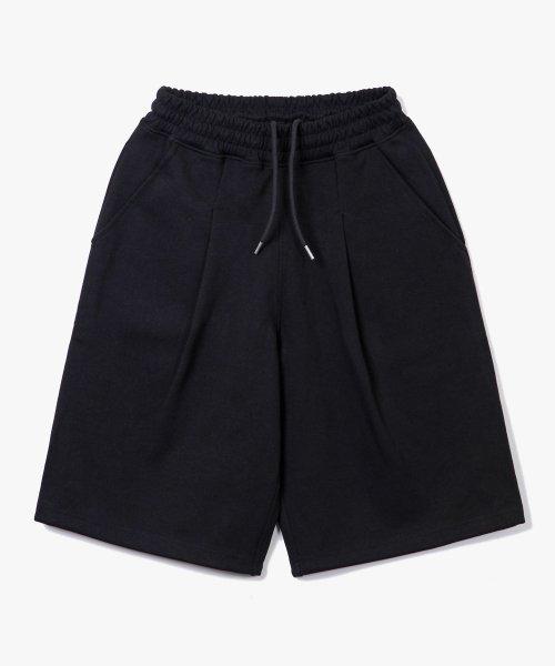 제로(XERO)  Deep One Tuck Sweat Shorts [Black] - 사이즈 & 후기 | 무신사