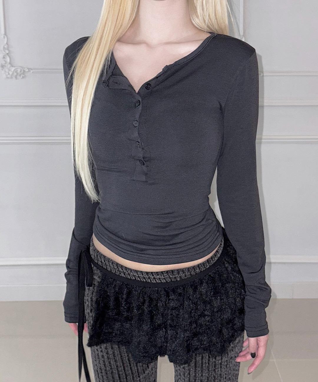 Basic Six Button Top (4colors)