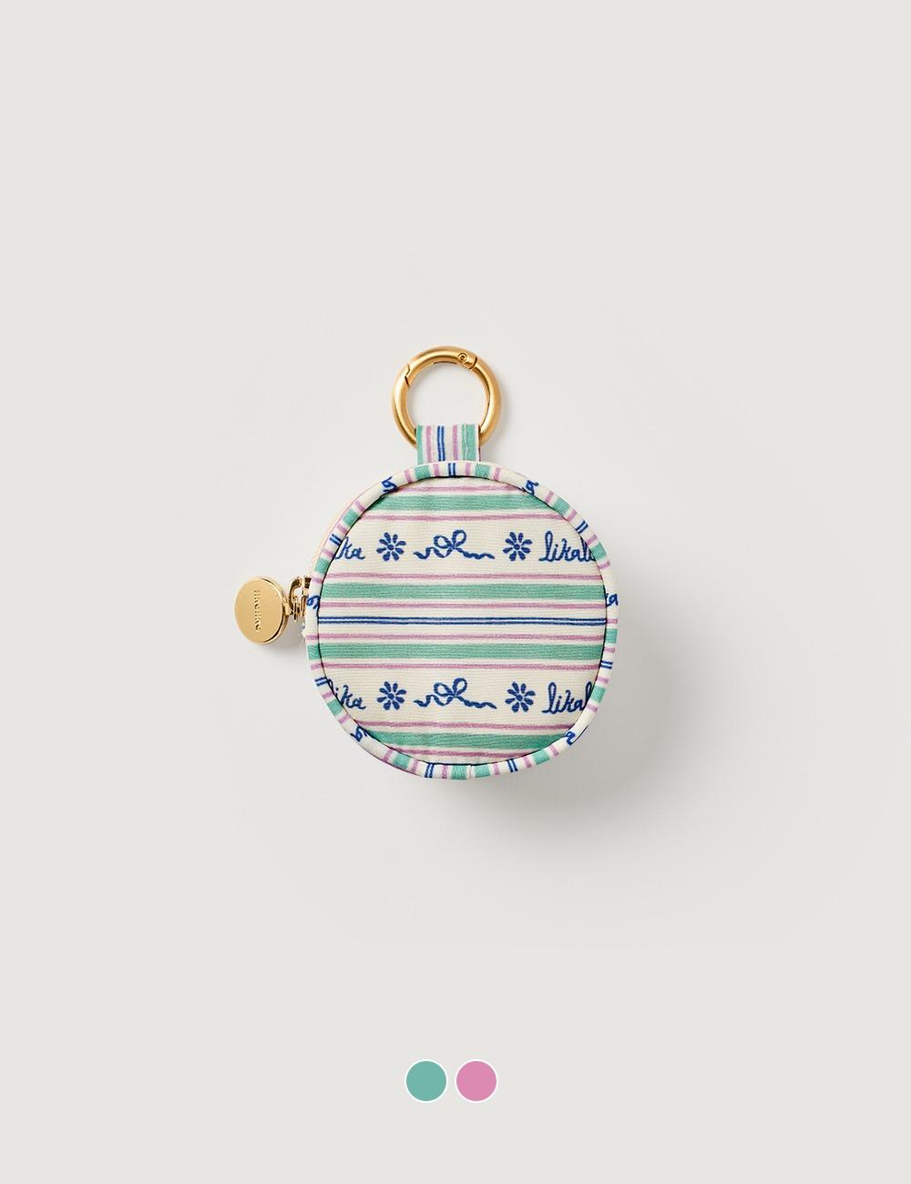 [likalika X Saki] 플레어 풉백 파우치 _ 2컬러