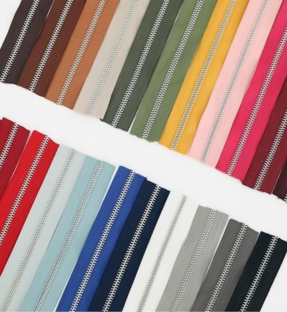 금속지퍼 5호 니켈 쇠지퍼 22color