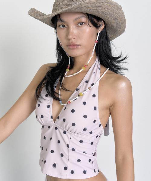 LA DOLCE DOT SWIM TOP_Mauve