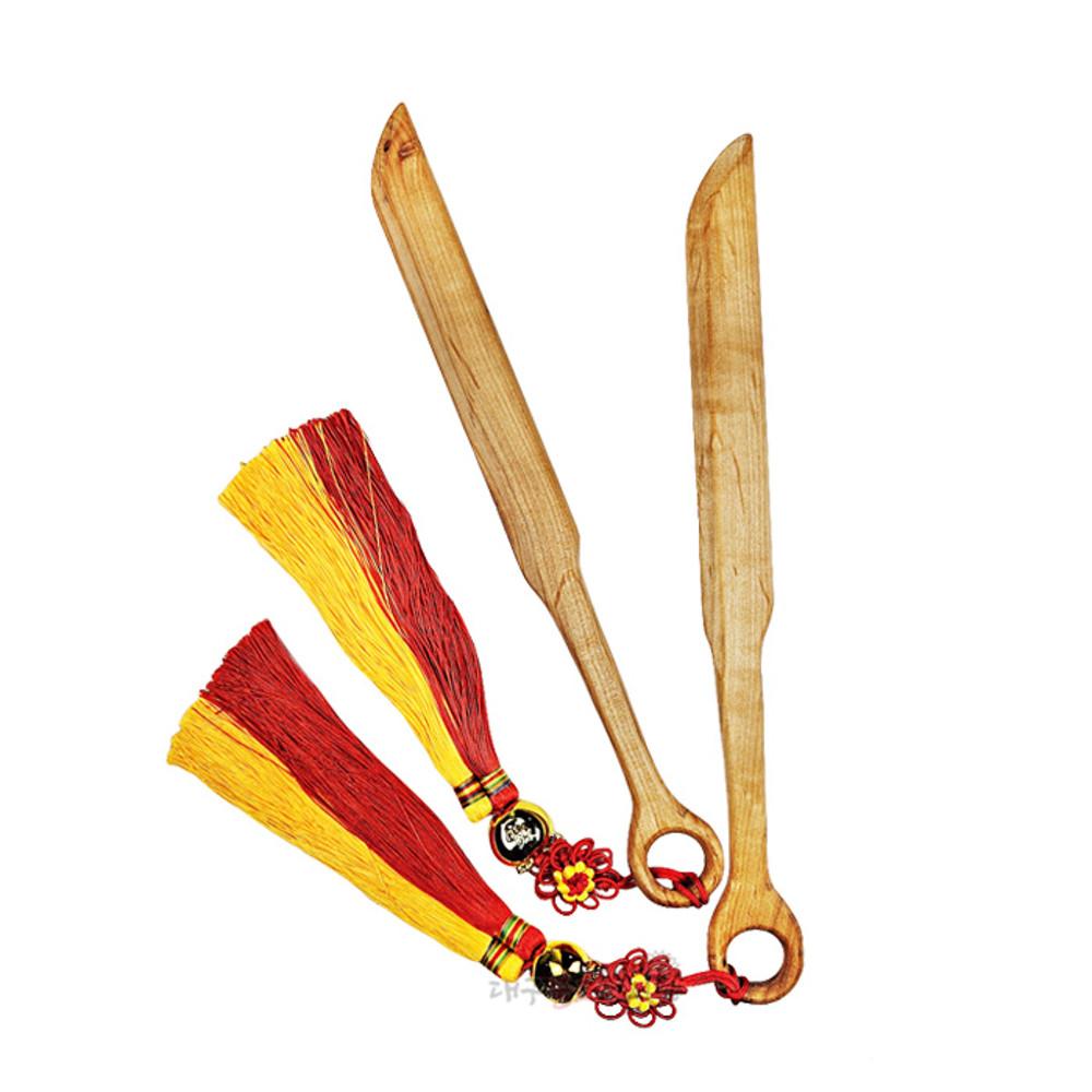 느티나무대신칼(쌍) 규목 무구 법당 신장칼 무속용품 불교용품 대구불교사