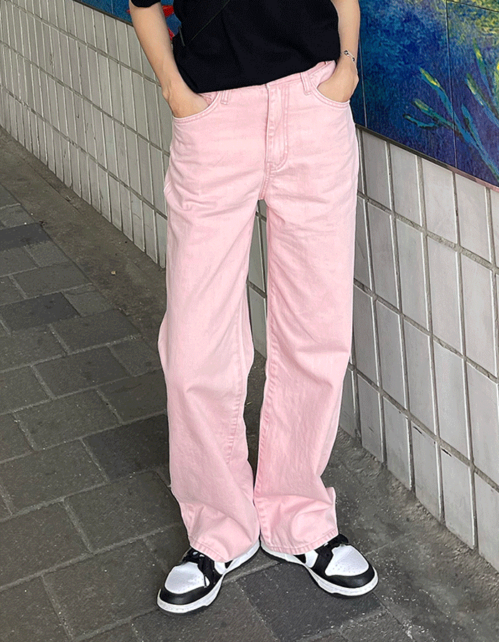 [무료배송/당일발송]피그먼트 비조 와이드 팬츠