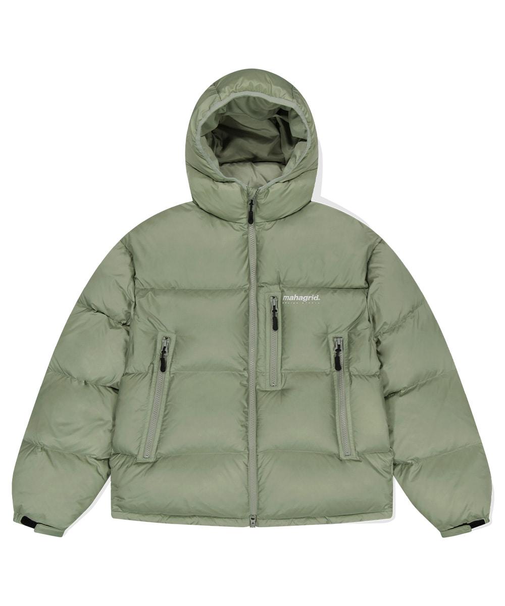 HOODED DOWN PUFFER[KHAKI]