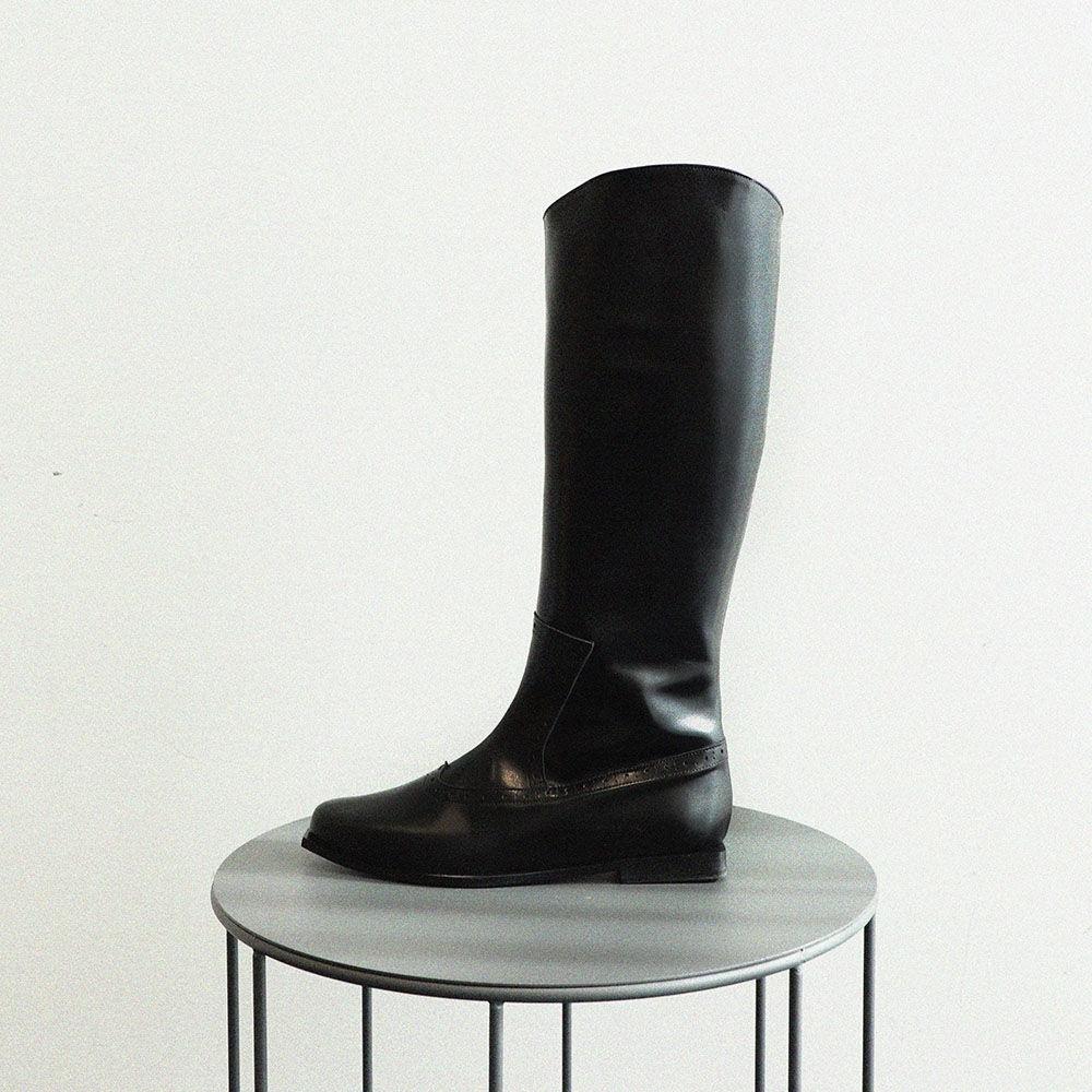 wing_tie long boots black