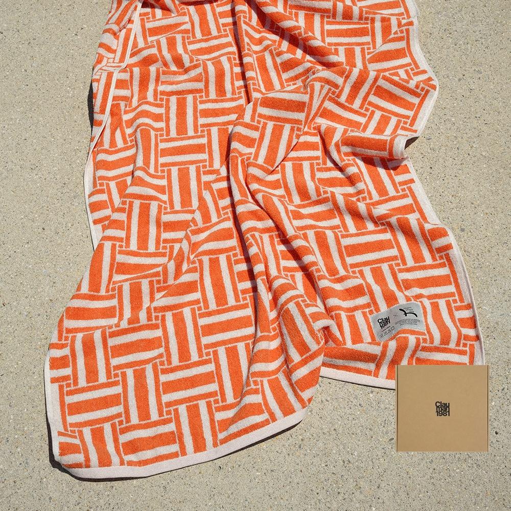 [29CM단독][리미티드][비치1P]익스클루시브 에디션 론체어 타월-오렌지크러쉬