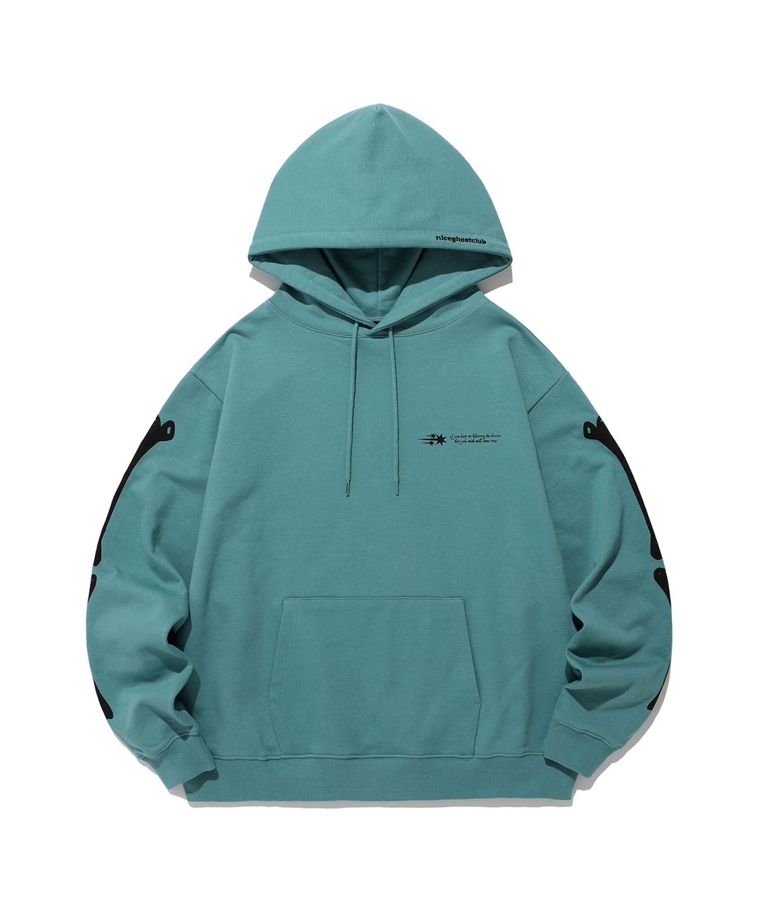 RIB HOODIE[TEAL GREEN]