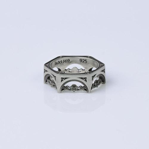 STRUCTURE SILVER RING #7