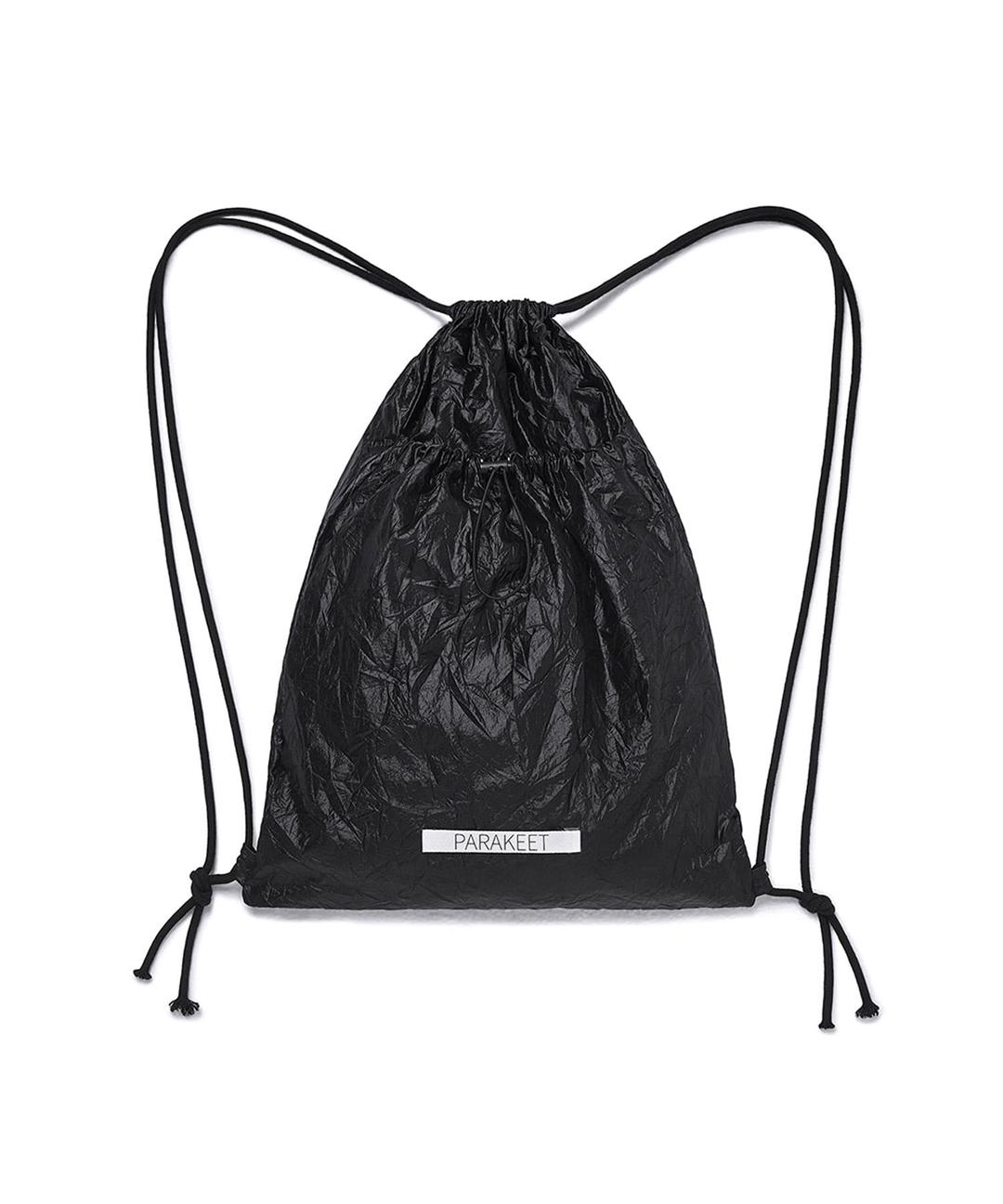 Crinkle Gym Sack (Black)