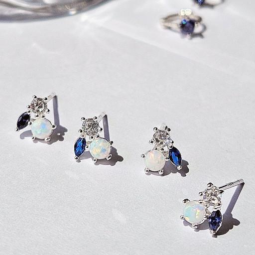 12탄생석 로즈비앙카오팔 생일선물🎁이어링&피어싱