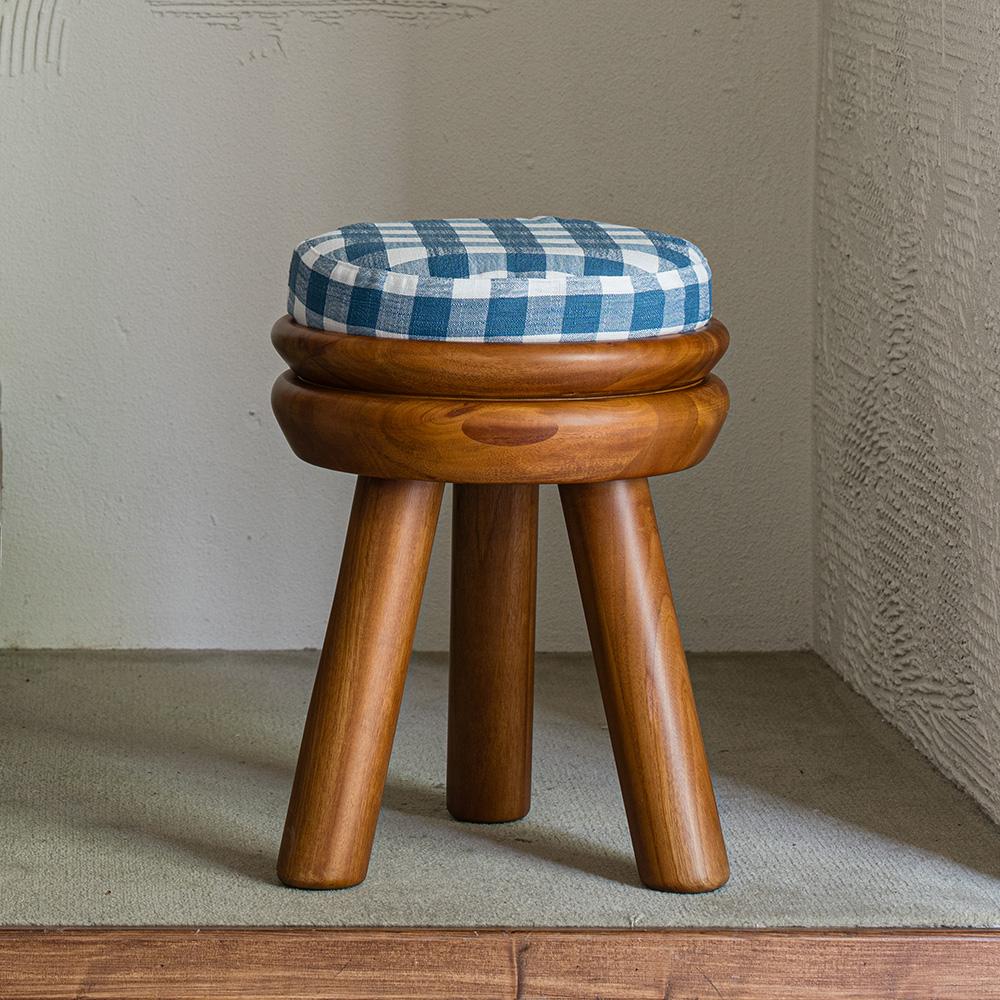 샌드 원목 스툴