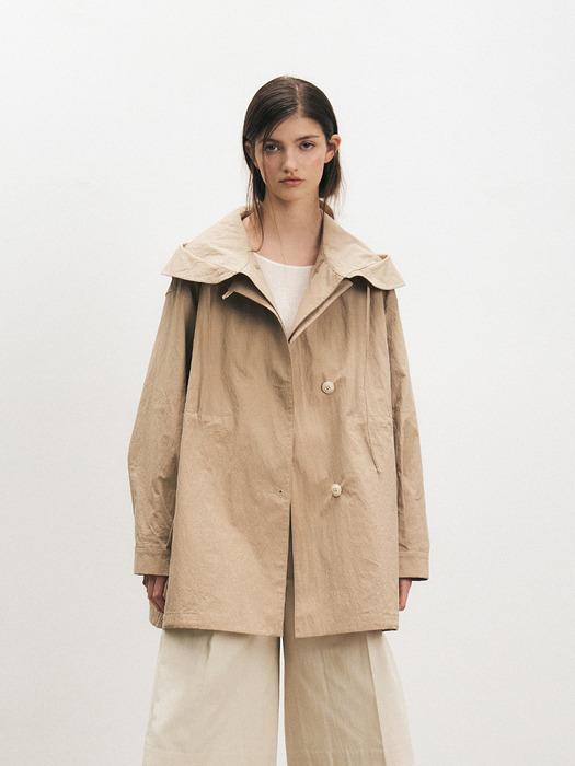 TFS HOODED OVER-FIT STRING JUMPER_2COLORS