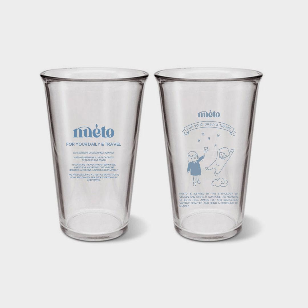 누에토 심볼 글라스컵