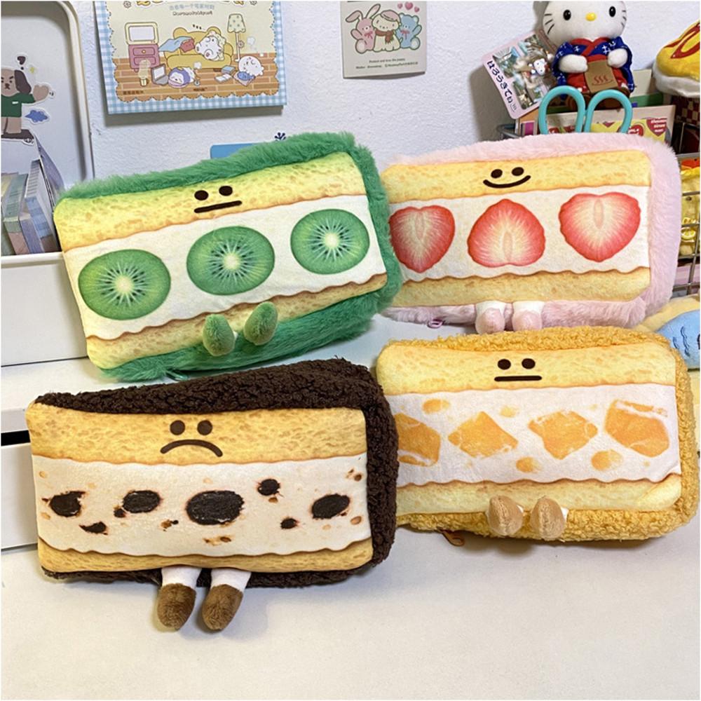 케이크 파우치 4종 / 귀여운 캐릭터 파우치 부드러운 인형파우치 여행용 나들이 폭신 말랑 파우치 학생 인형필통 선물