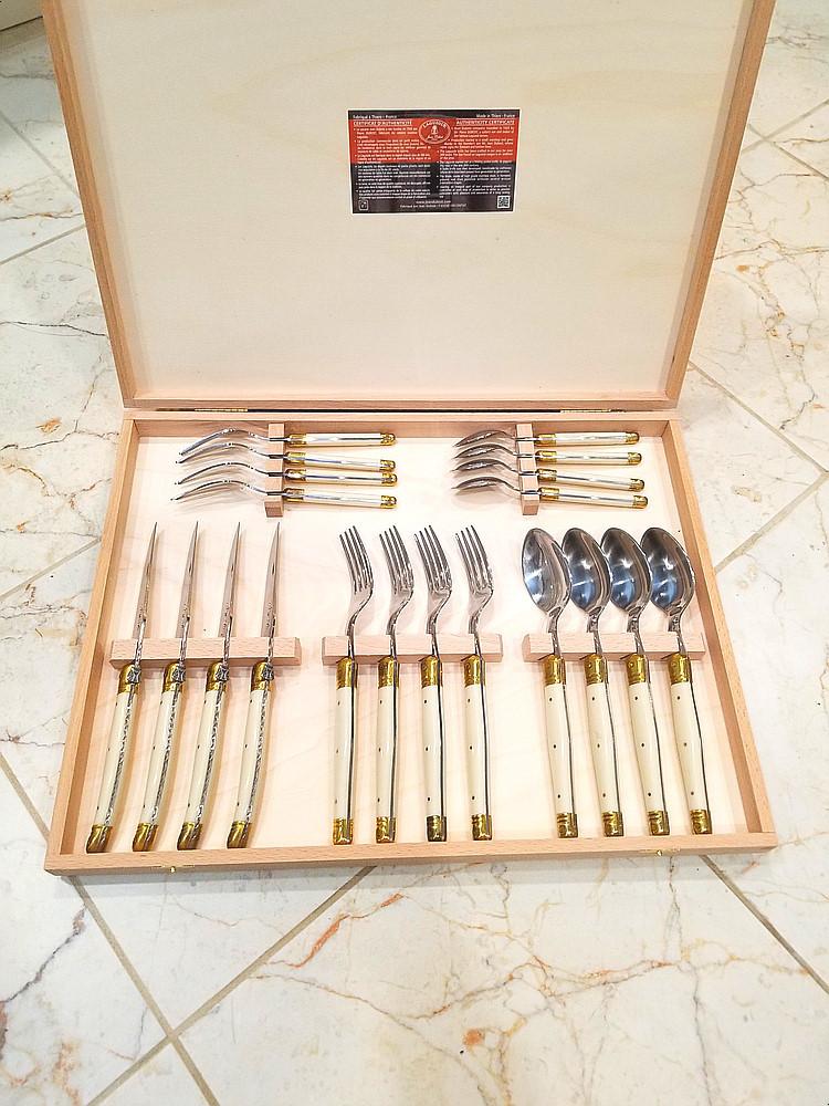 라귀올 장듀보 커트러리 세트 3종택1 20p/24p (아이보리/레드/실버)