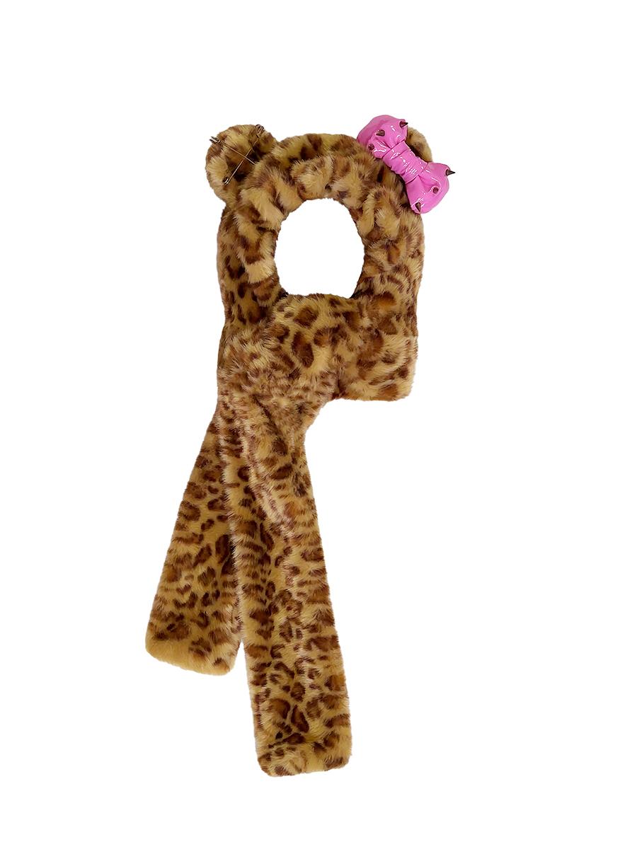 Leopard Bow Scarf Hat