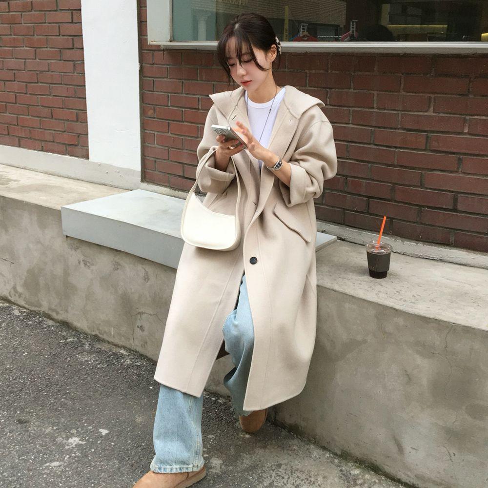 [1차 리오더][고민영 pick] Hooded wool handmade coat_2colors