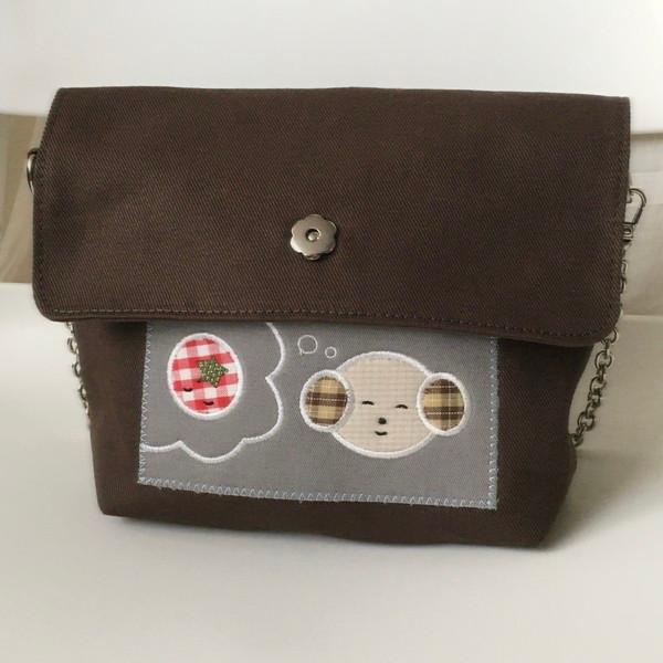<토마토가 되어줄래?> mini bag_ brown