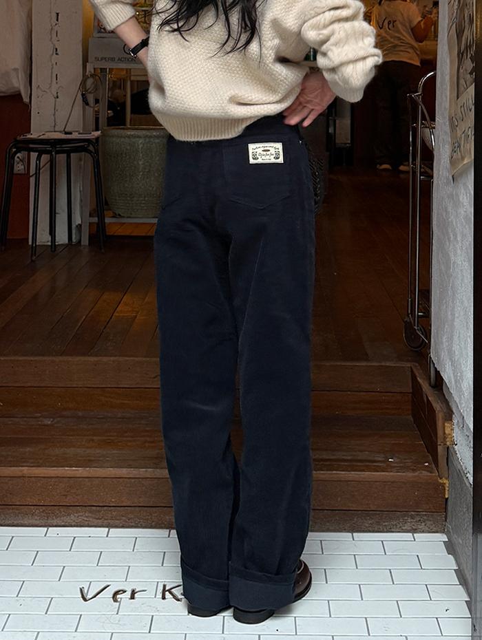 보얼부티크 프리디 골덴팬츠 *네이비