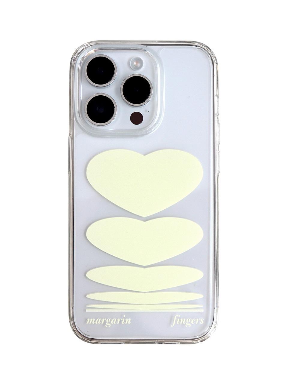 HEART CRUSH IPHONE CASE (LEMON)
