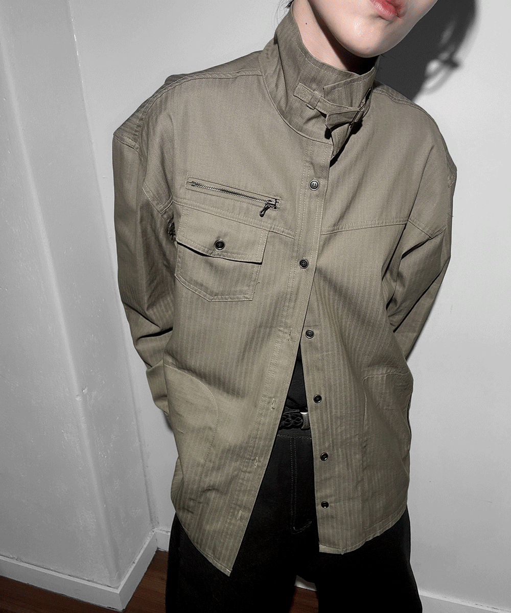 [UNISEX/개인소장] 닉스 비조 루즈핏 셔츠 자켓 (2 Color)