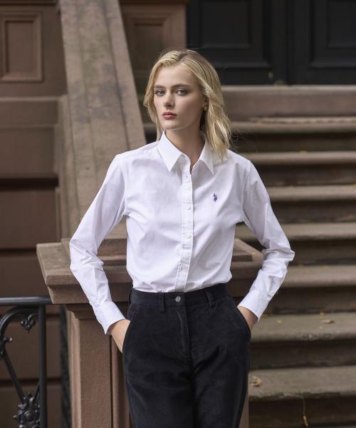 클래식핏 코튼 옥스포드 셔츠_화이트