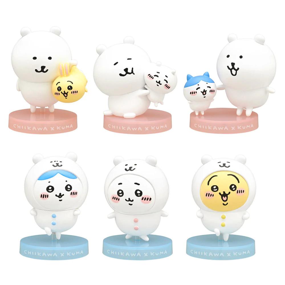 나가노 농담곰 치이카와 콜라보 랜덤 가챠 피규어 인테리어 소품 6종