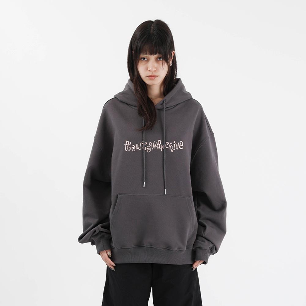 범피 로고 후디 그레이