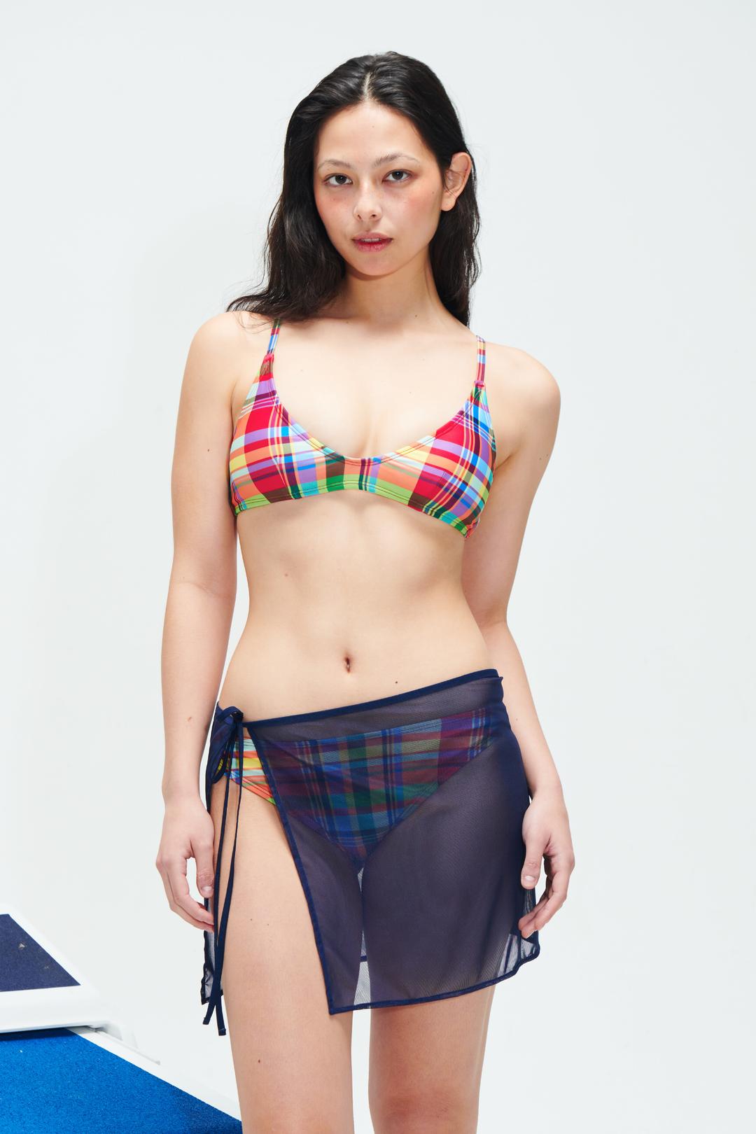 Mesh Mini Skirt - Navy