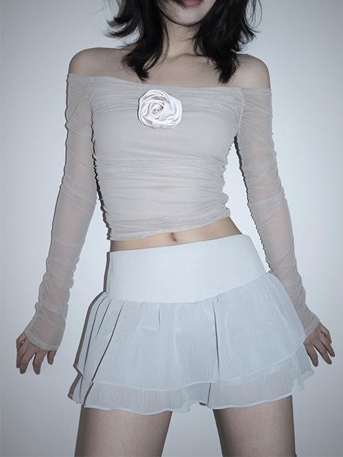 클라따 SHIRRING PRINCESS TOP, 3color