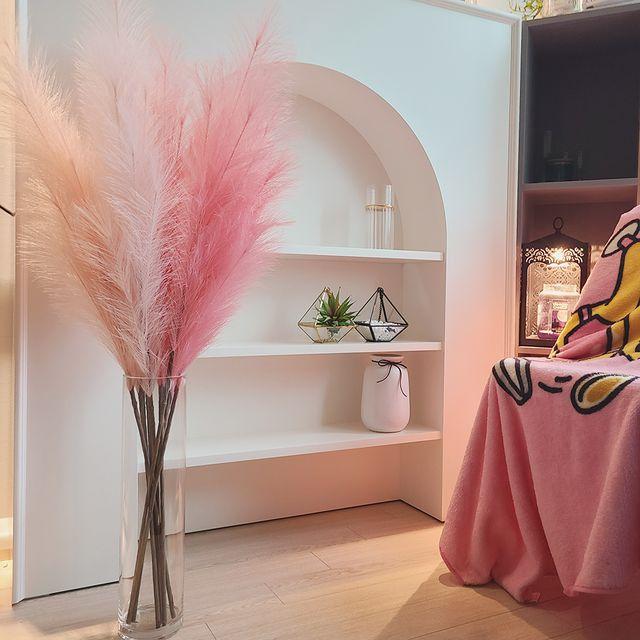 [무료배송] 3+1 핑크뮬리 팜파스 5color 대형조화 인조갈대 카페 매장 인테리어 조화장식